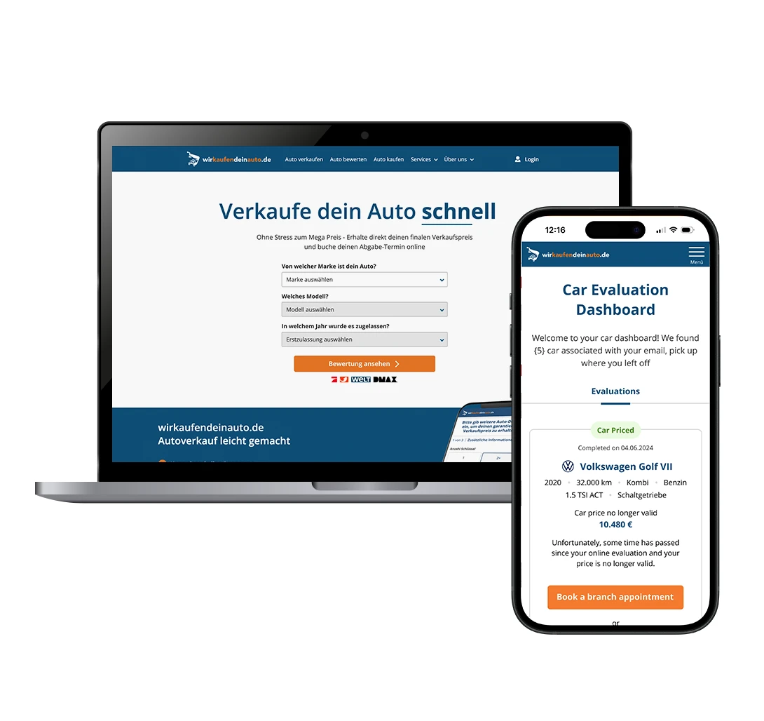 AUTO1 Group project screen