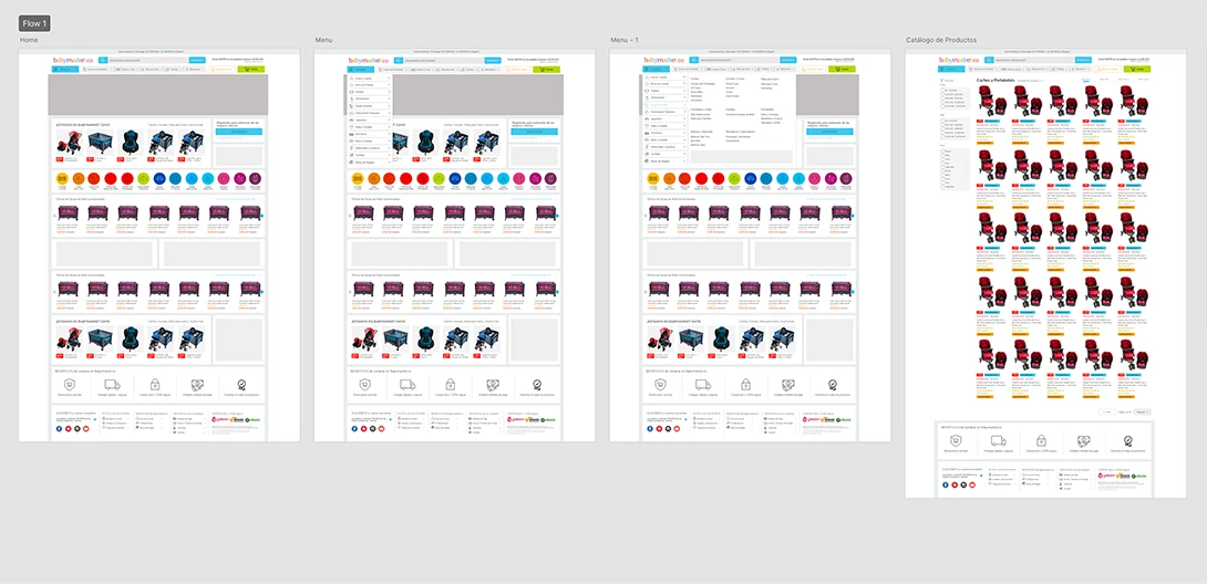 Babymarket project screen